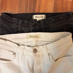 Madewell Jeans Set in Black and White